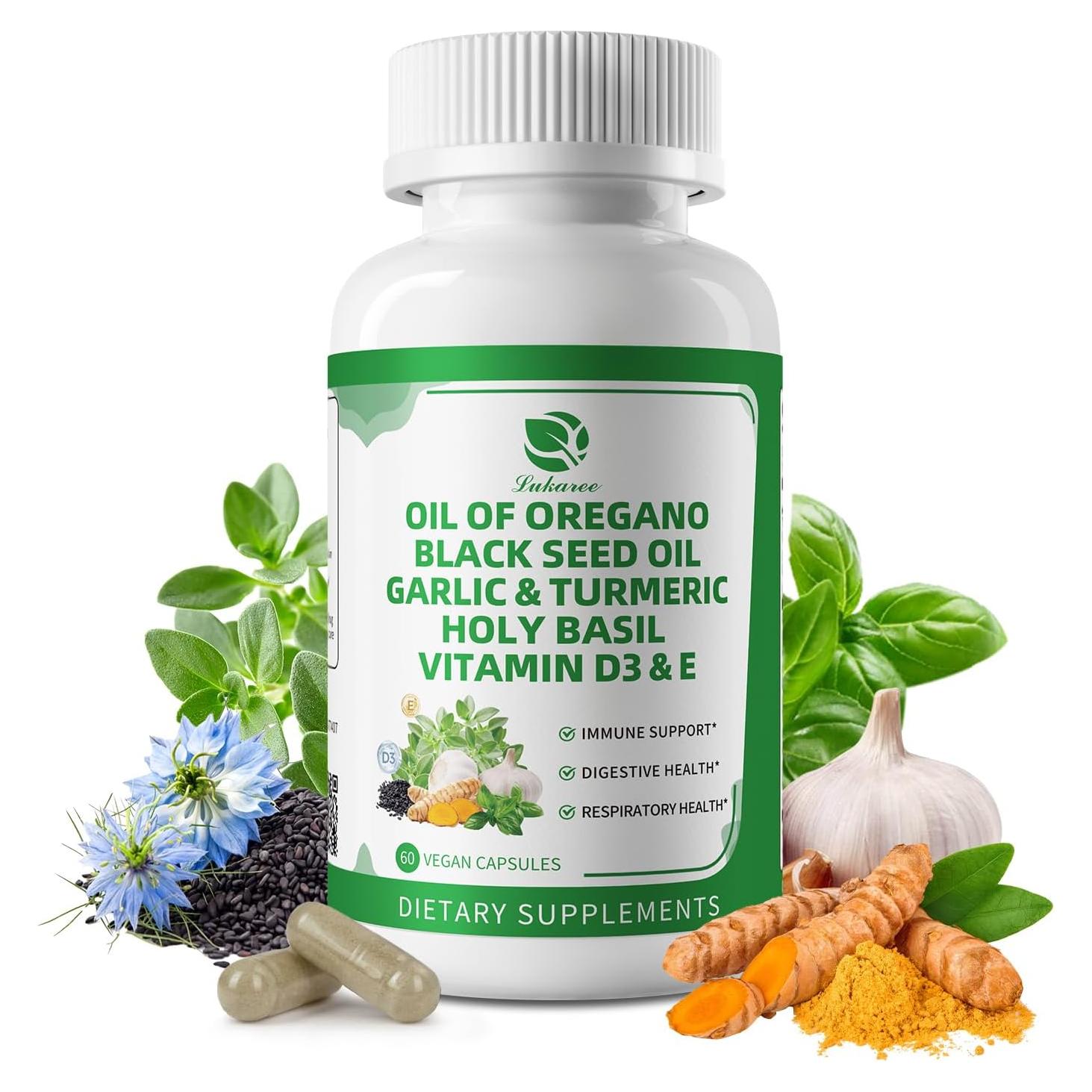 Cápsulas de Aceite de Orégano Orgánico Lukaree 60 Unidades