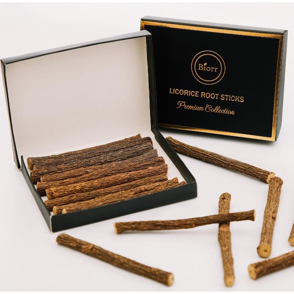 Palitos de Raíz de Regaliz BIORR 100% Natural - 10 pcs 10cm