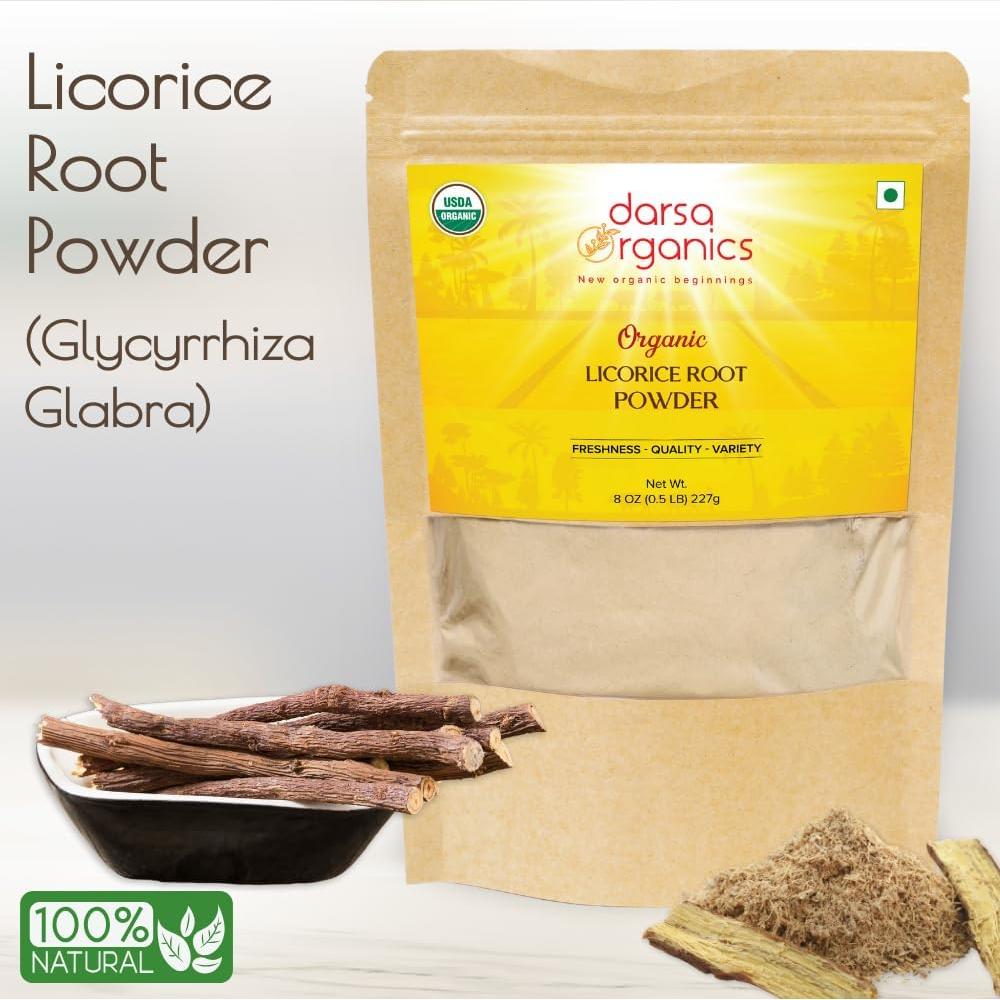 Polvo de Raíz de Regaliz Orgánico Darsa 227 g - Mulethi Natural
