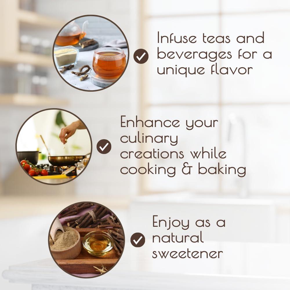 Polvo de Raíz de Regaliz Orgánico Darsa 227 g - Mulethi Natural