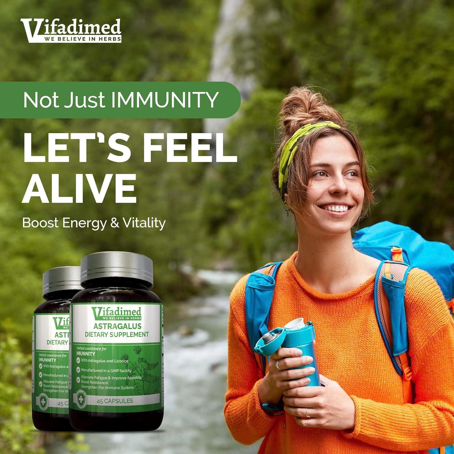 Extracto de Raíz de Astrágalo Vifadimed - 90 Cápsulas Inmunidad