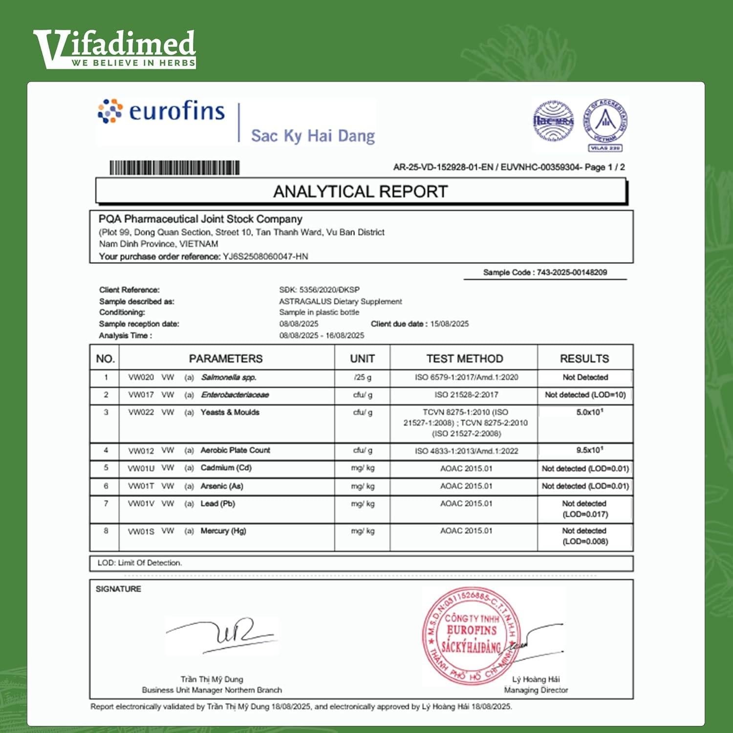 Extracto de Raíz de Astrágalo Vifadimed - 90 Cápsulas Inmunidad
