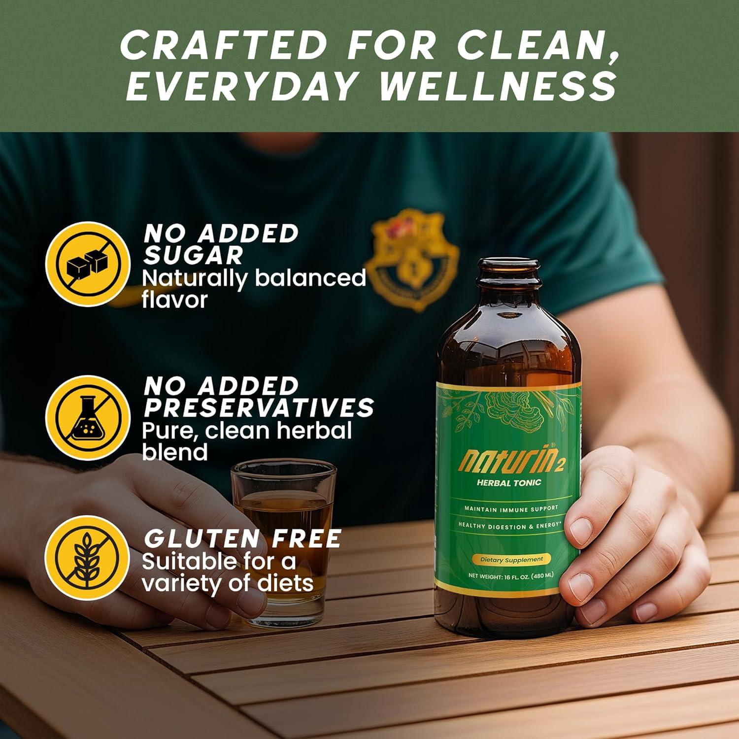 Bebida Tónica Herbal Greenland 473 ml - Apoyo Inmunológico