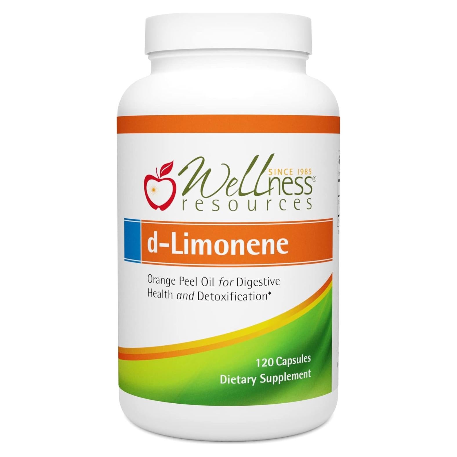 Cápsulas de d-Limoneno 1000mg Wellness Resources 120 unidades - Digestión