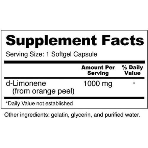 Cápsulas de d-Limoneno 1000mg Wellness Resources 120 unidades - Digestión