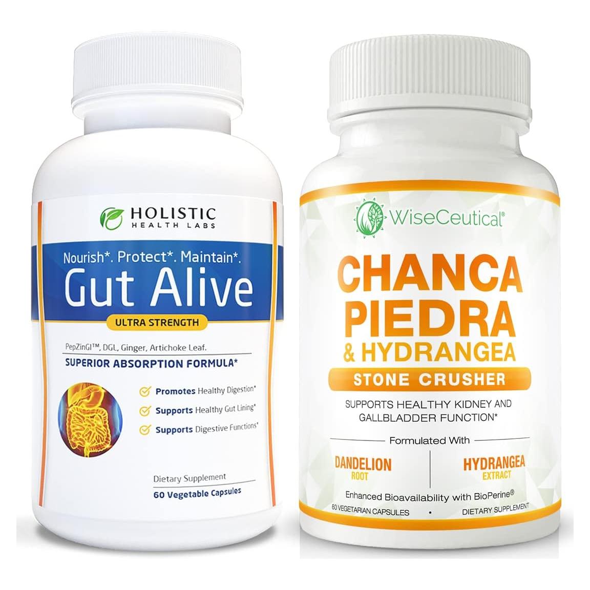 Suplemento Vegano Intestino y Riñones Wiseceutical 120 Cápsulas