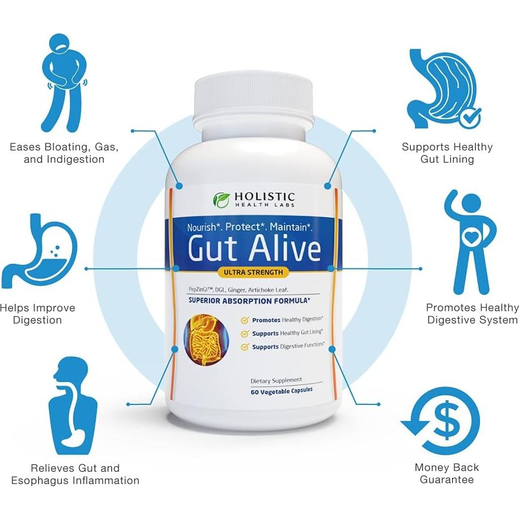 Suplemento Vegano Intestino y Riñones Wiseceutical 120 Cápsulas