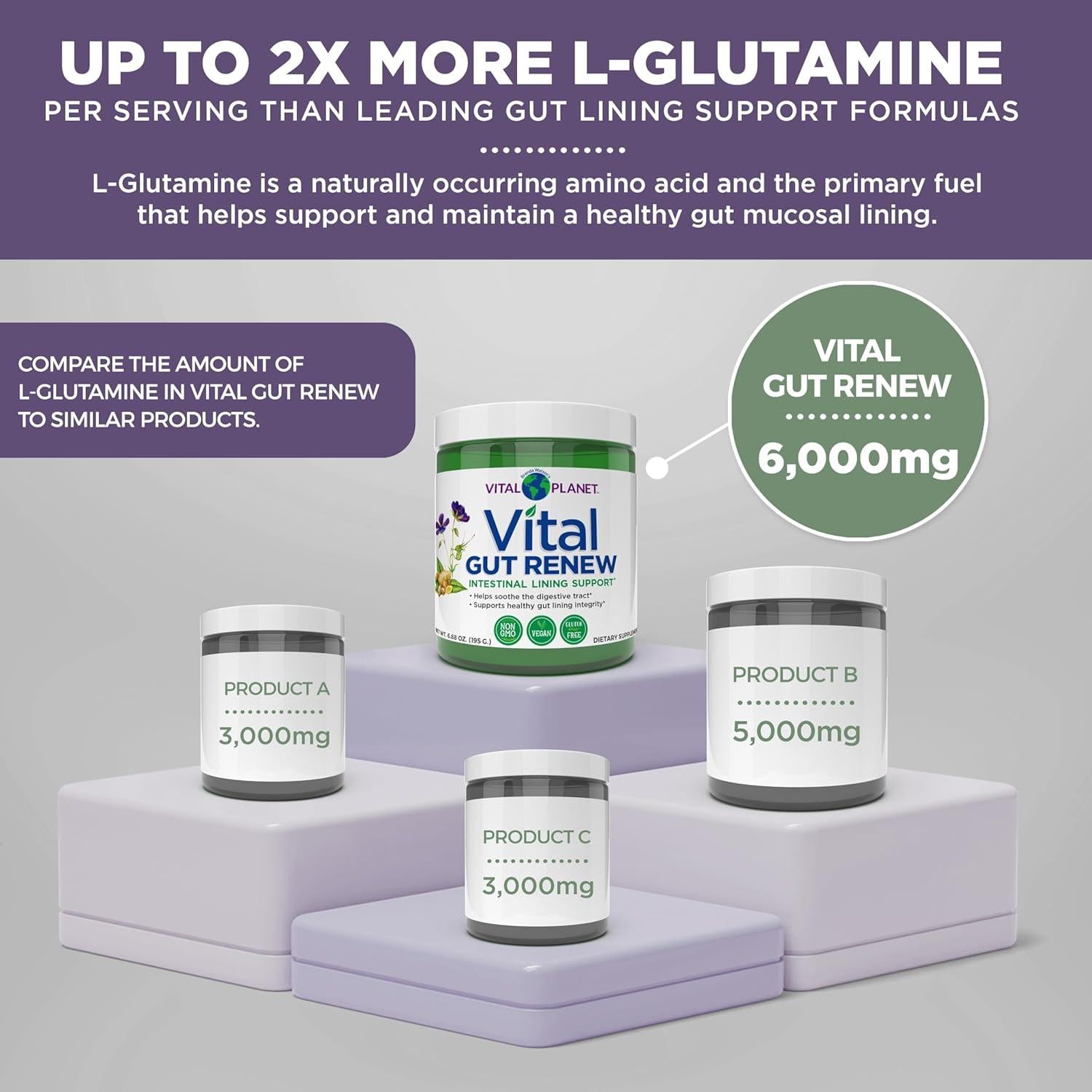 Vital Planet Vital Gut Renew 195g - Suplemento Intestinal