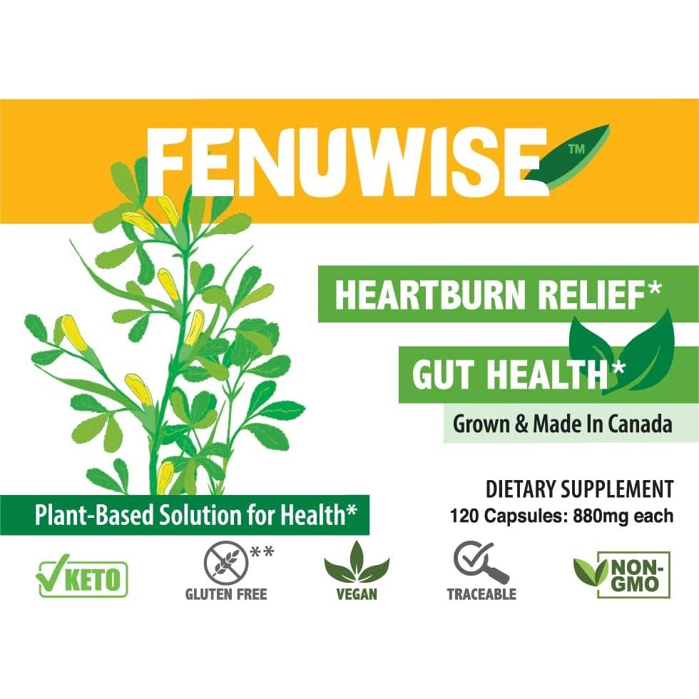 Suplemento de Fibra de Fenogreco Fenuwise 120 Cápsulas Vegano