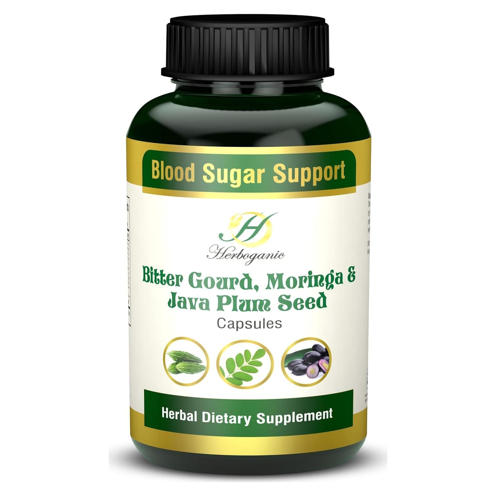 Cápsulas de Semillas de Moringa y Gourd Amargo 500mg - 60 Unidades