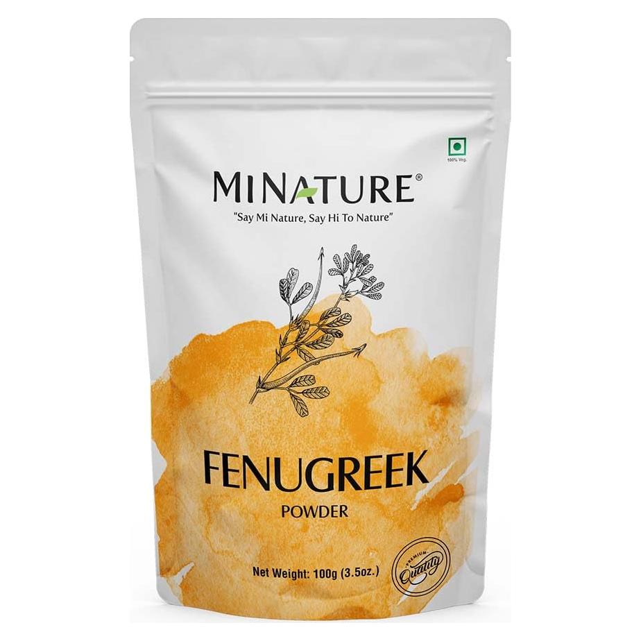 Polvo de Fenogreco Mi Nature 100% Natural 100g - Methi Puro