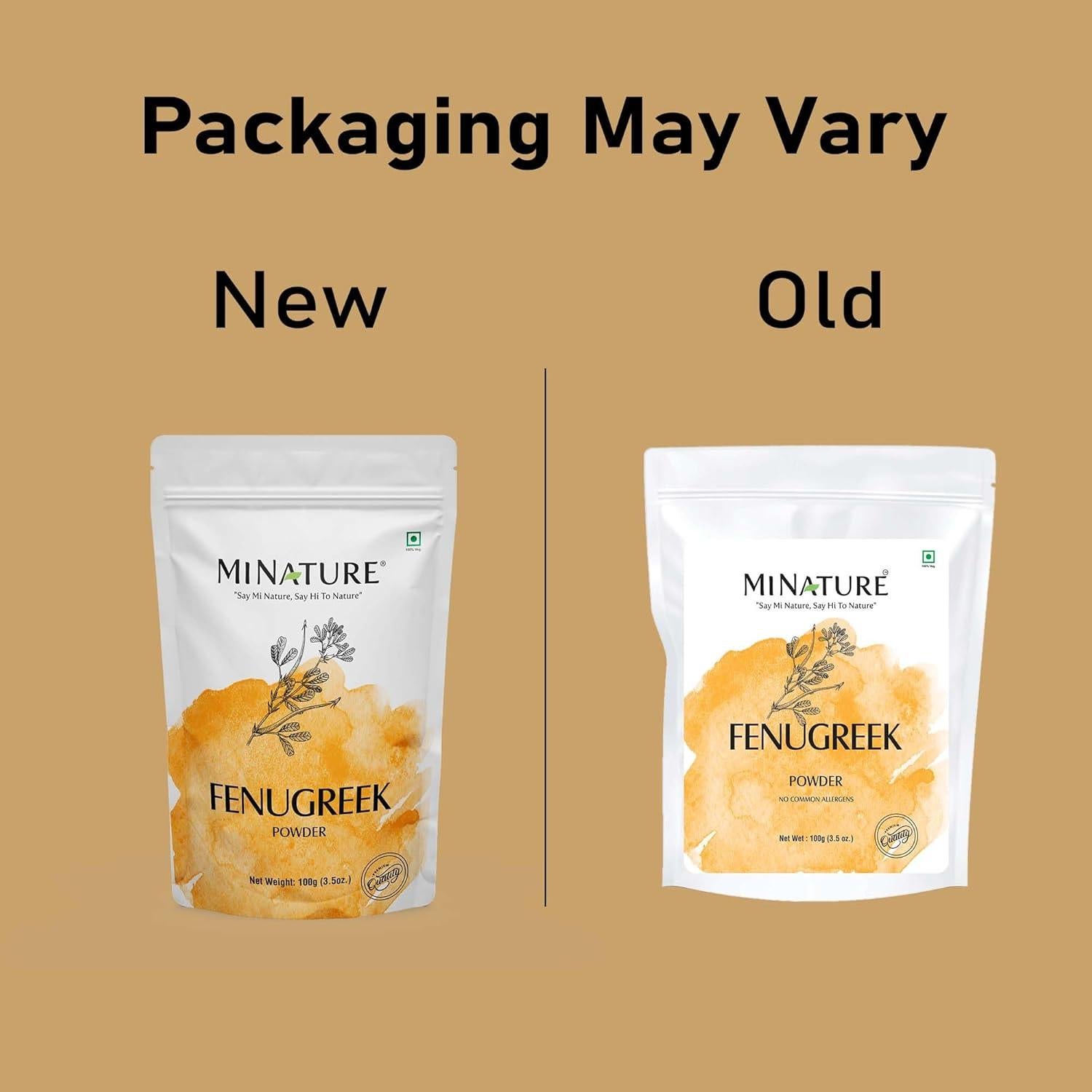 Polvo de Fenogreco Mi Nature 100% Natural 100g - Methi Puro