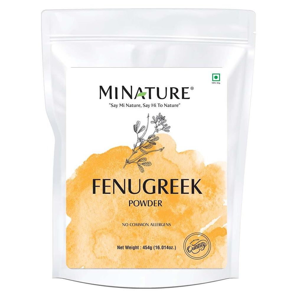 Polvo de Fenogreco Mi Nature 454g - 100% Natural y Vegano