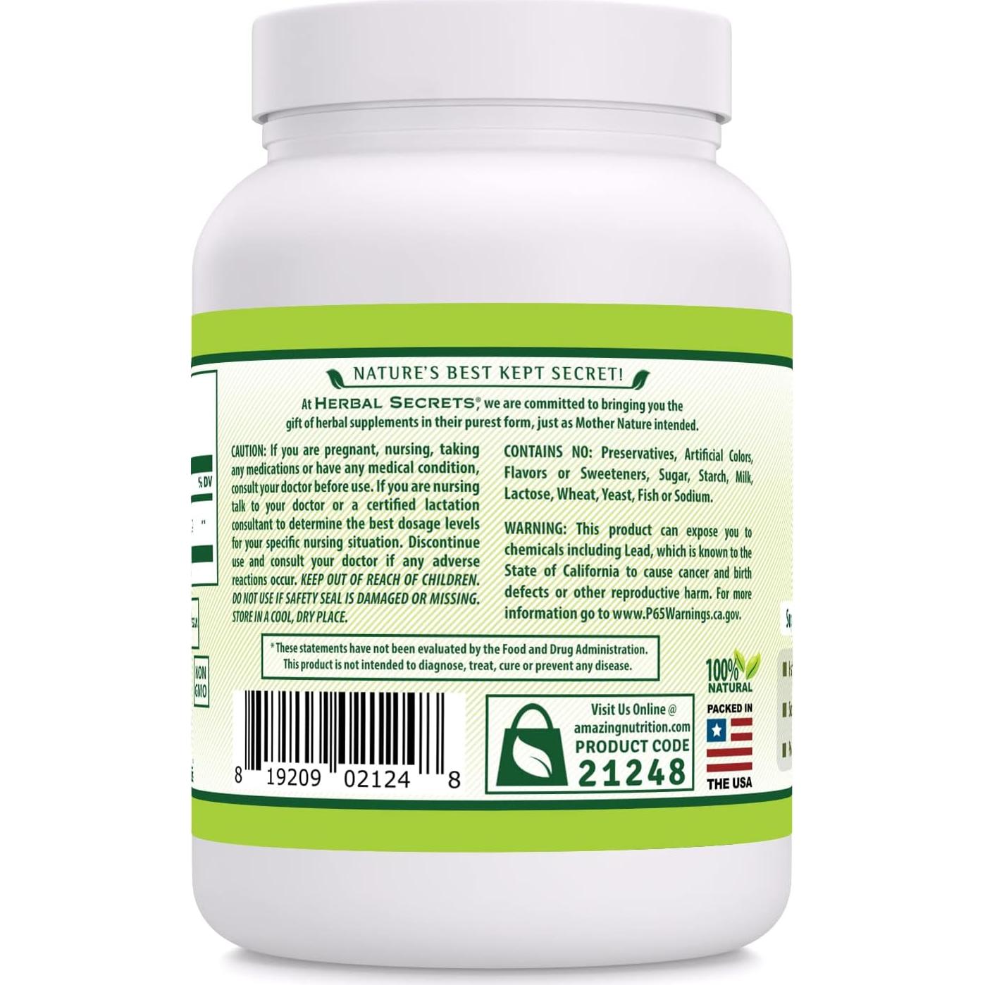 Suplemento de Polvo de Fenogreco Herbal Secrets 454g - 113 Porciones