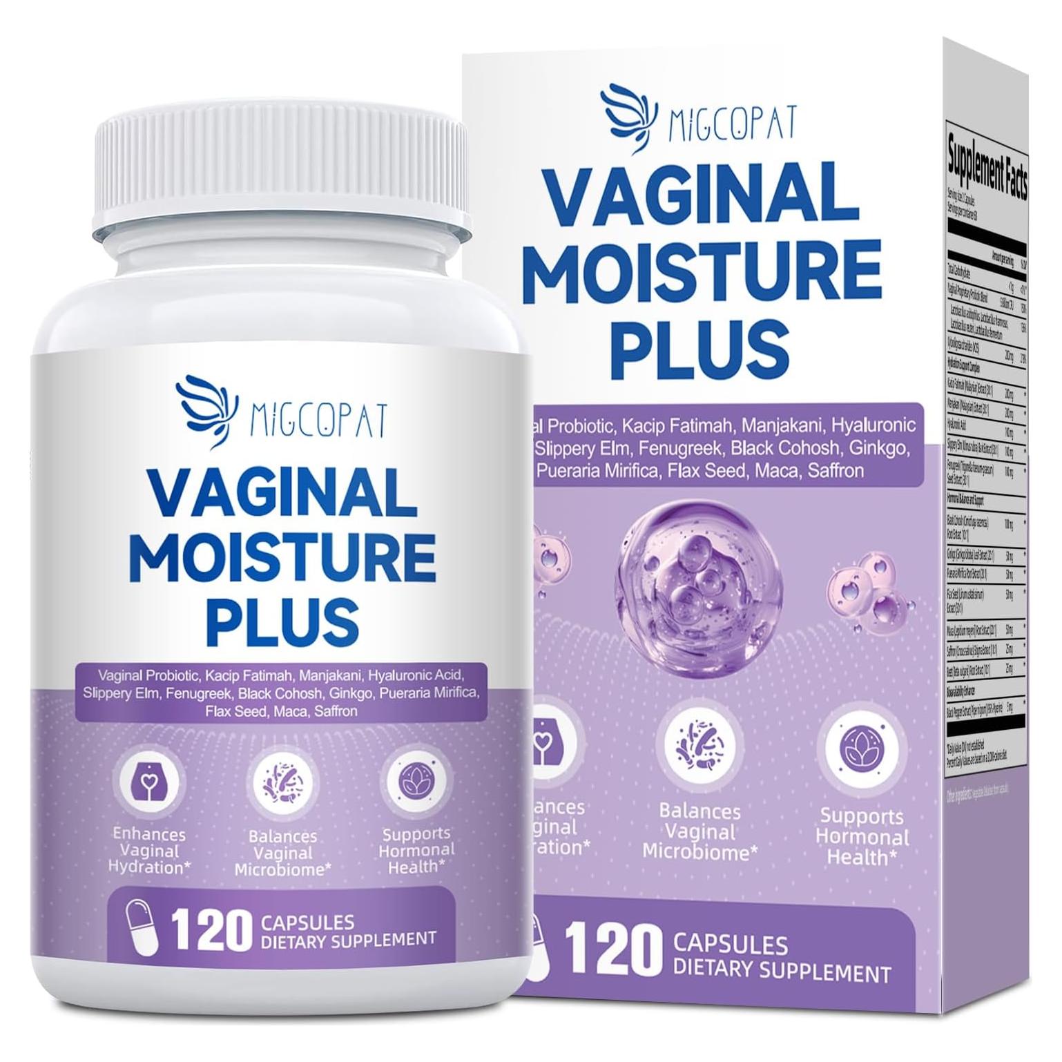 Cápsulas de Humedad Vaginal Migcopat - 120 Unidades Probioticos
