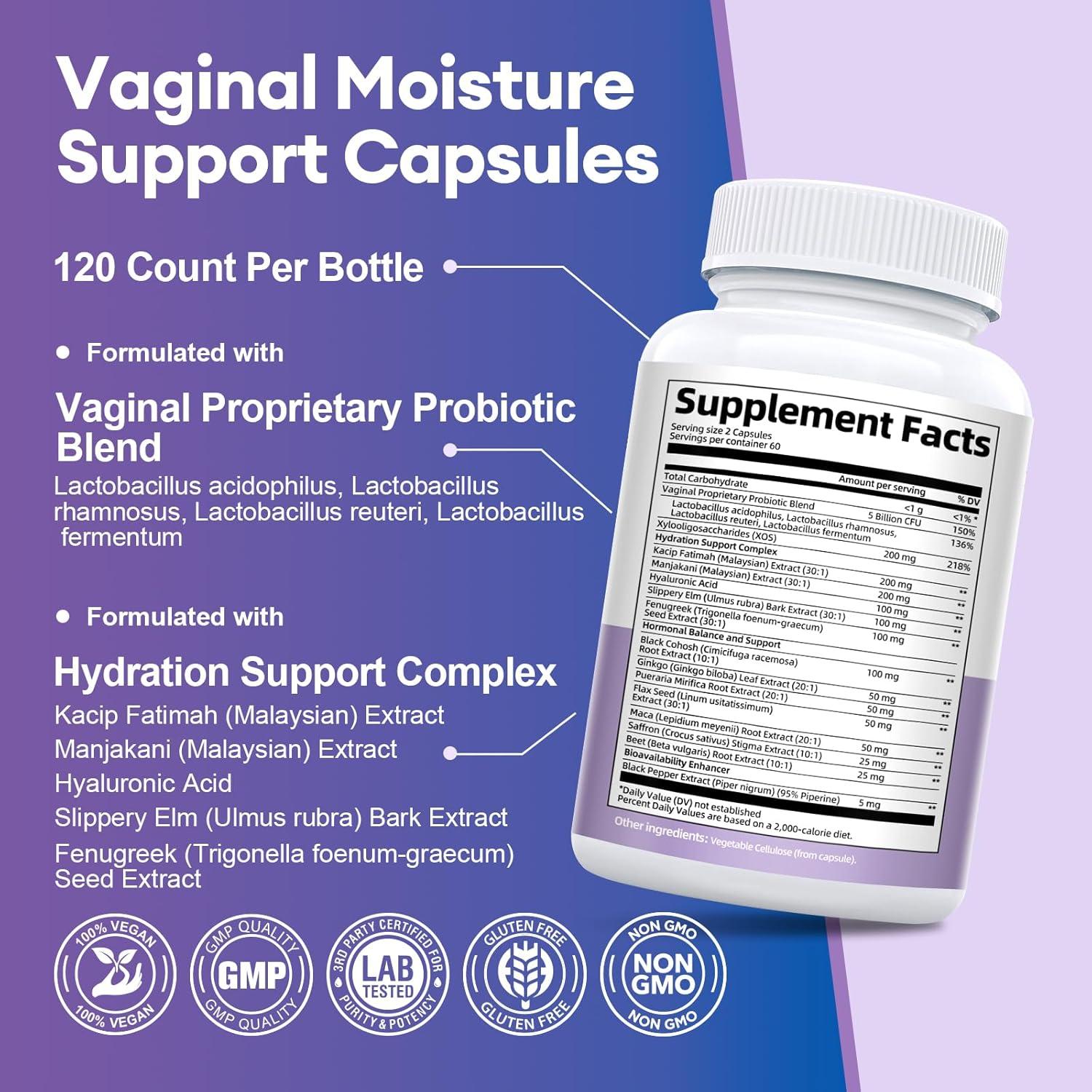 Cápsulas de Humedad Vaginal Migcopat - 120 Unidades Probioticos