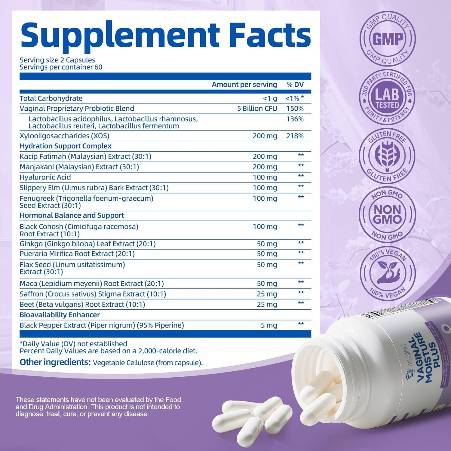 Cápsulas Probioticas Vaginales Migcopat - 120 Unidades