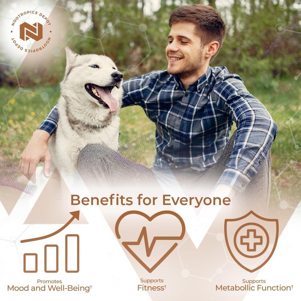 Cápsulas de Fenogreco Nootropics Depot 500mg 180 ct 3% Trigonelina