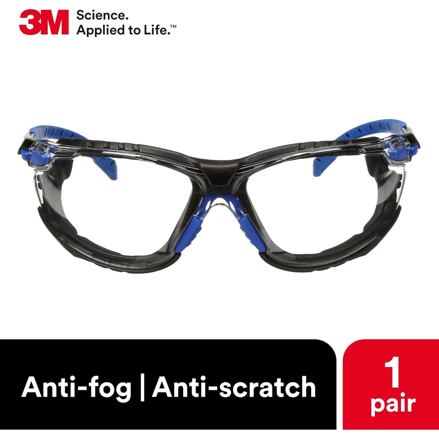 Gafas de Seguridad 3M Solus 1000 Lente Clara Anti-Niebla