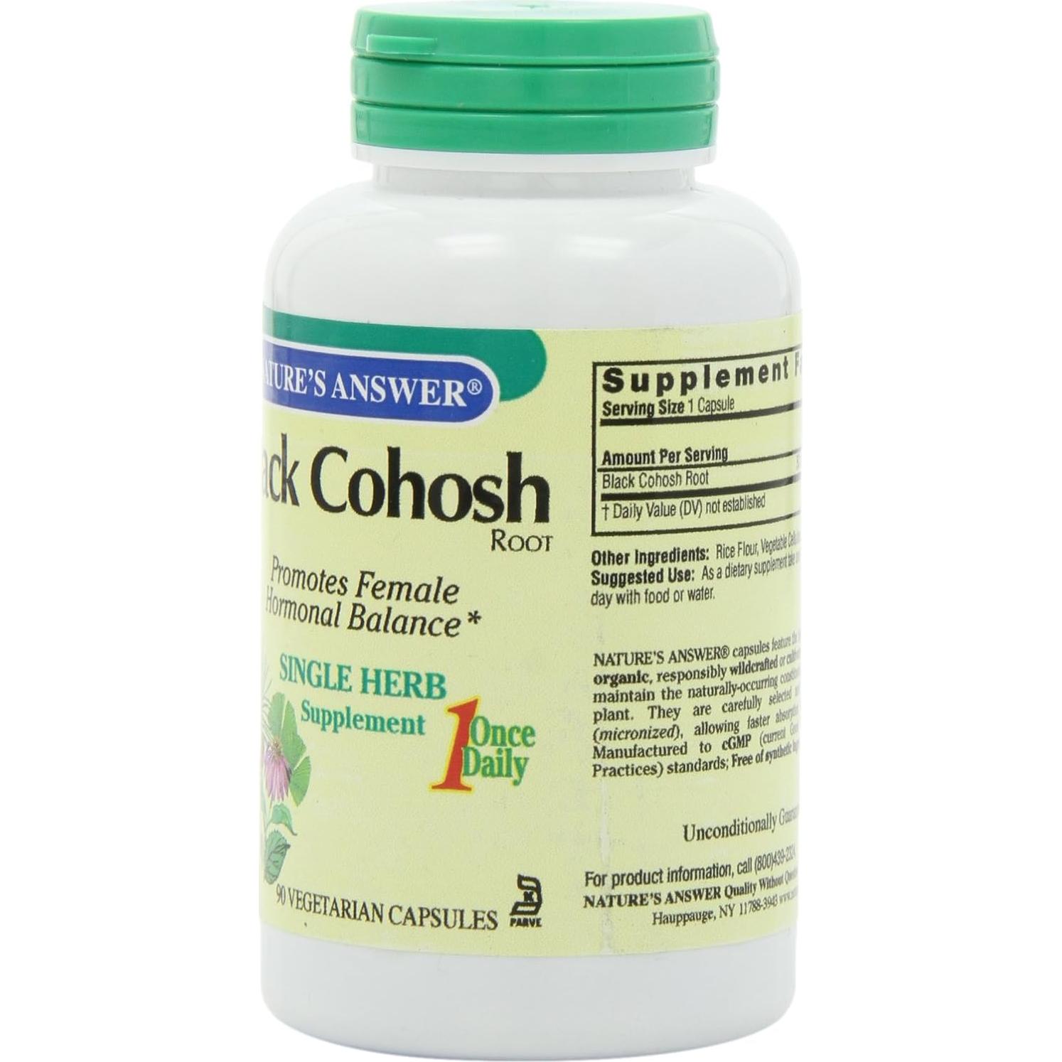Raíz de Cohosh Negro Nature's Answer 90 Cápsulas 50 mg