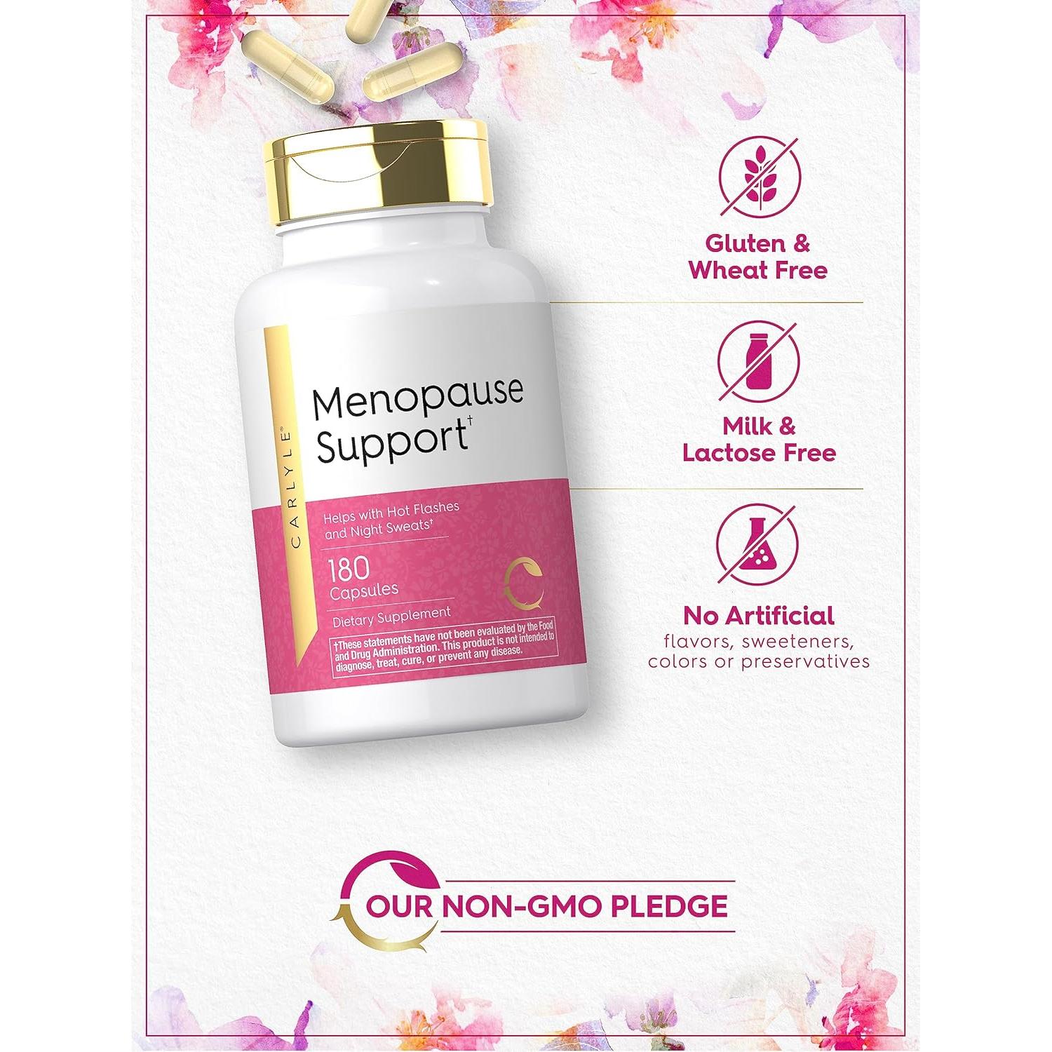 Suplemento Menopausia Carlyle 180 Cápsulas Herbal Sin OGM
