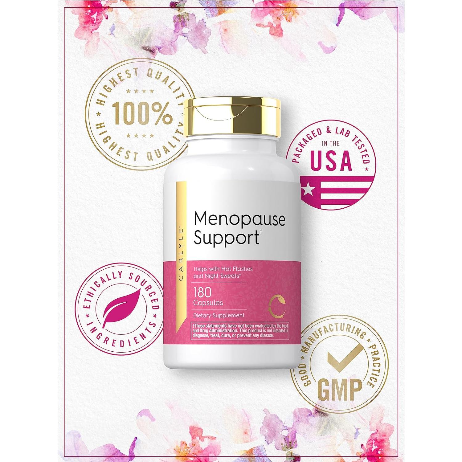 Suplemento Menopausia Carlyle 180 Cápsulas Herbal Sin OGM