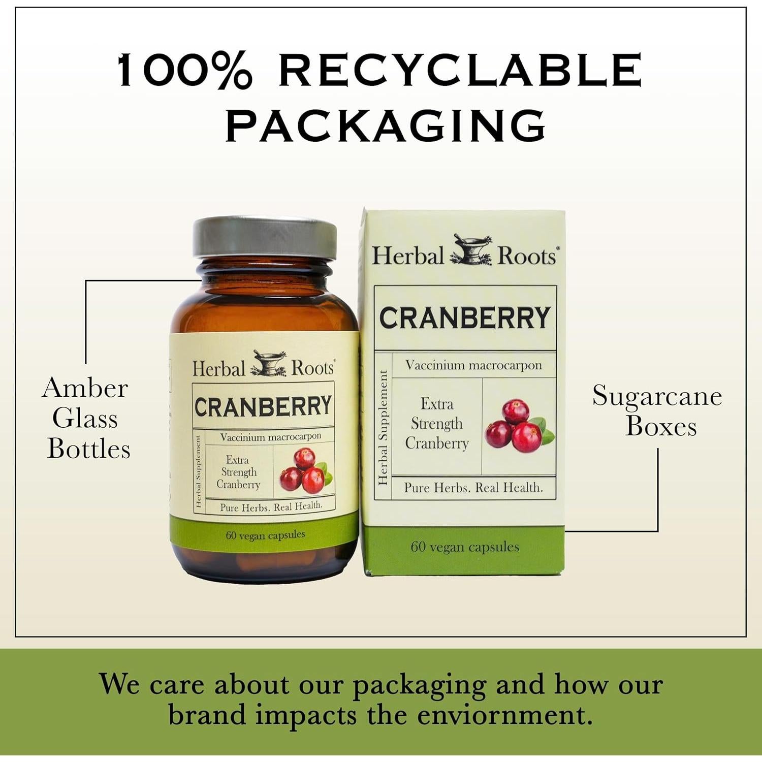 Trío de Suplementos Herbales para Mujeres Herbal Roots - Arándano, Ginseng Coreano, Cohosh Negro