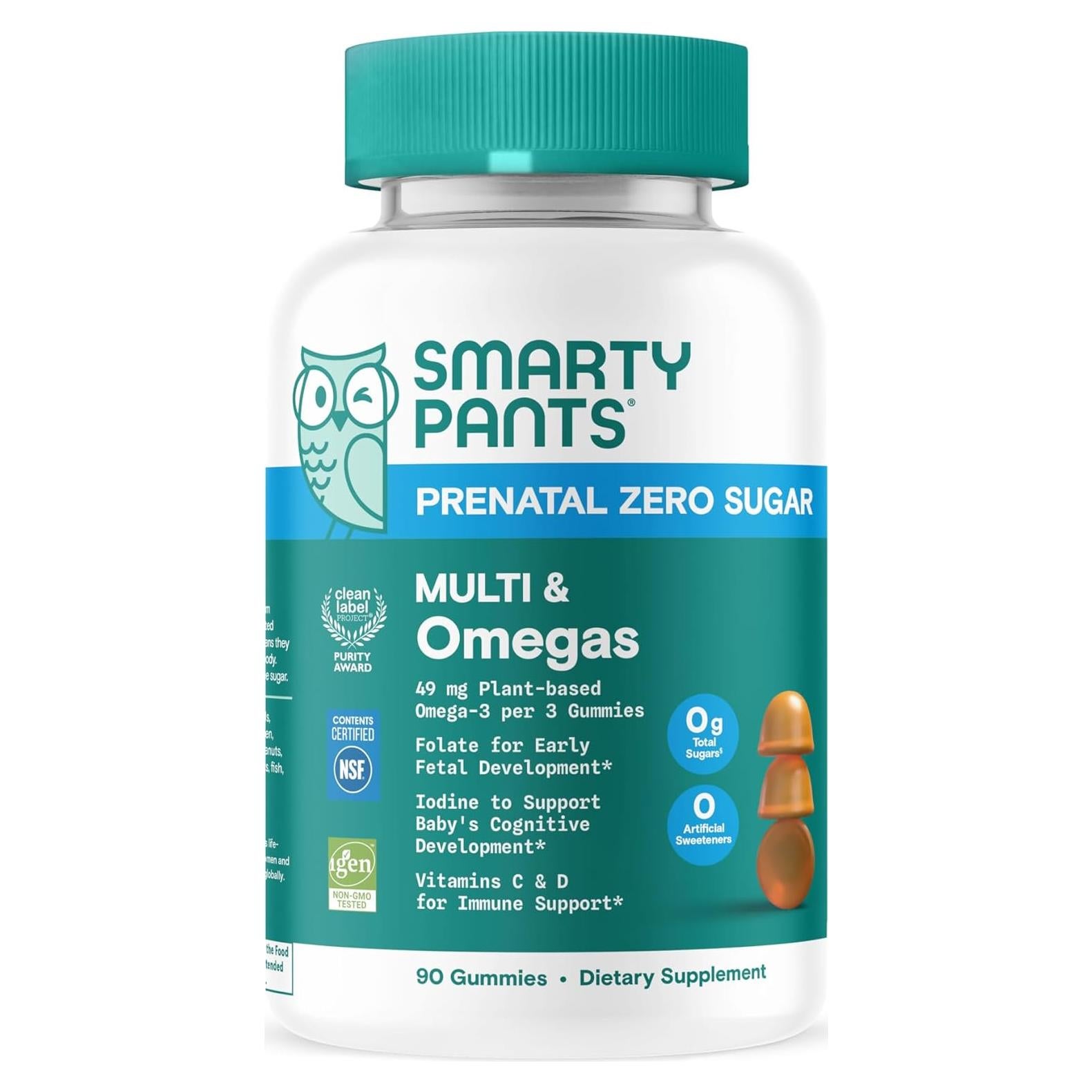 SmartyPants Multivitaminas Prenatales Gominolas Sin Azúcar 90 g