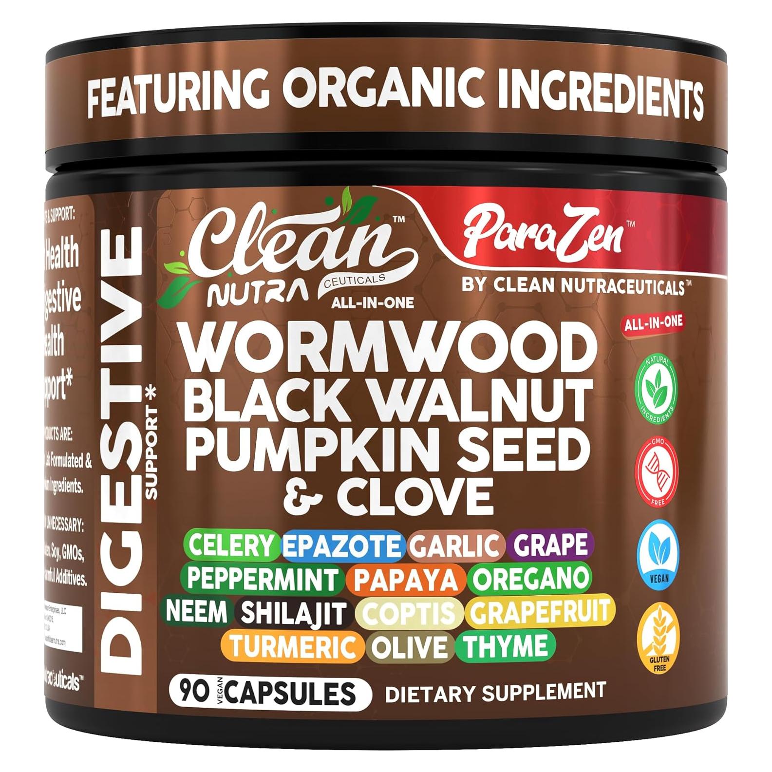 Suplemento Vegano Clean Nutraceuticals Ajenjo 90 Cápsulas