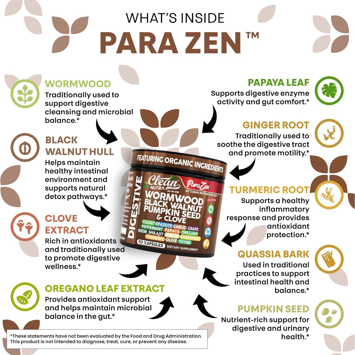 Suplemento Vegano Clean Nutraceuticals Ajenjo 90 Cápsulas