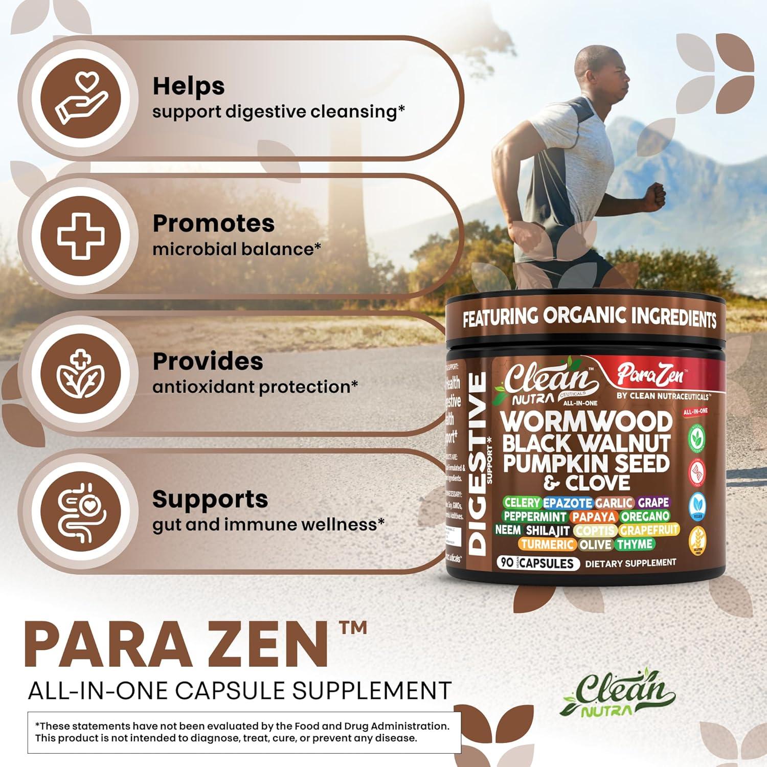 Suplemento Vegano Clean Nutraceuticals Ajenjo 90 Cápsulas