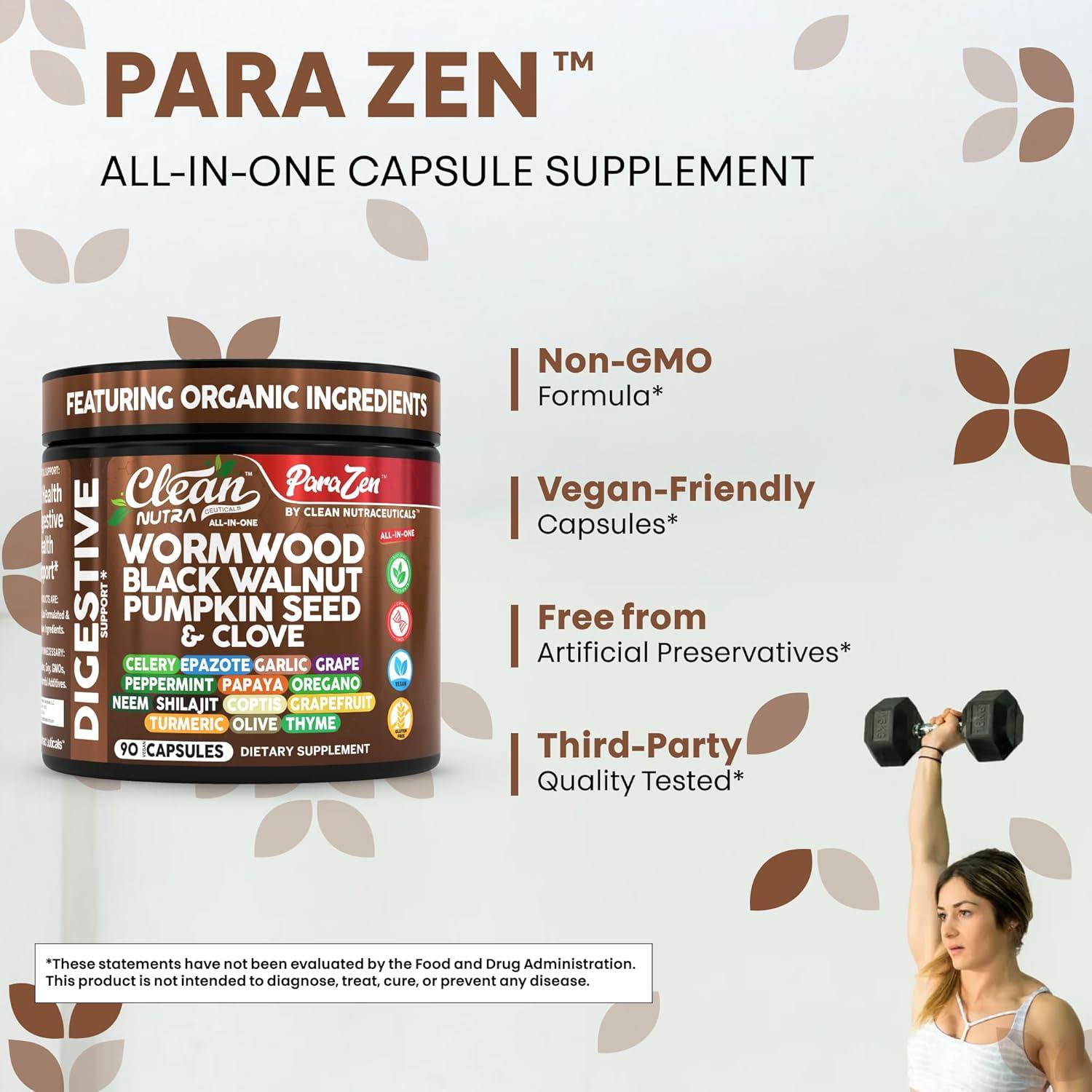 Suplemento Vegano Clean Nutraceuticals Ajenjo 90 Cápsulas