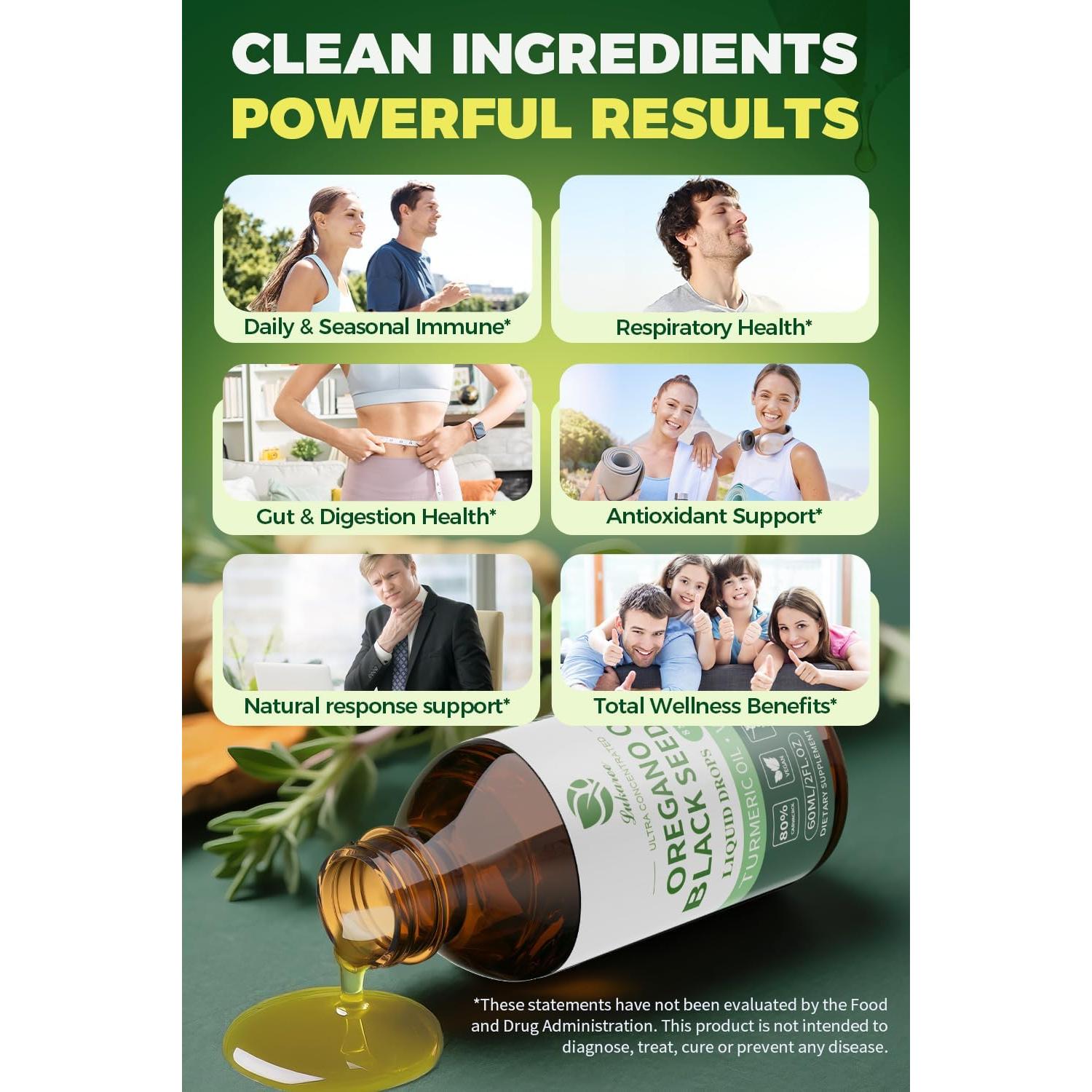 Aceite de Orégano 4 en 1 Lukaree 59.15 ml - Vegano y Natural