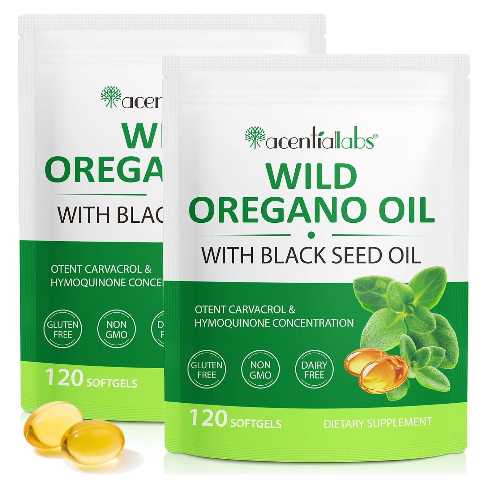 Cápsulas de Aceite de Orégano Orgánico ZVHCFYQR - 240 Gelatinas