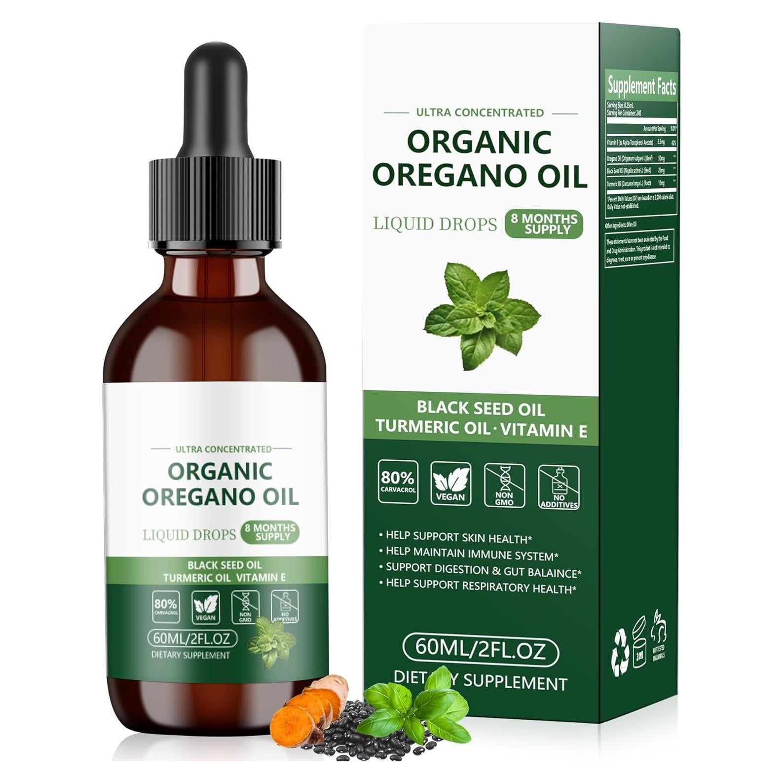 Aceite de Orégano Trihood 59.15 ml 80% Carvacrol Vegano