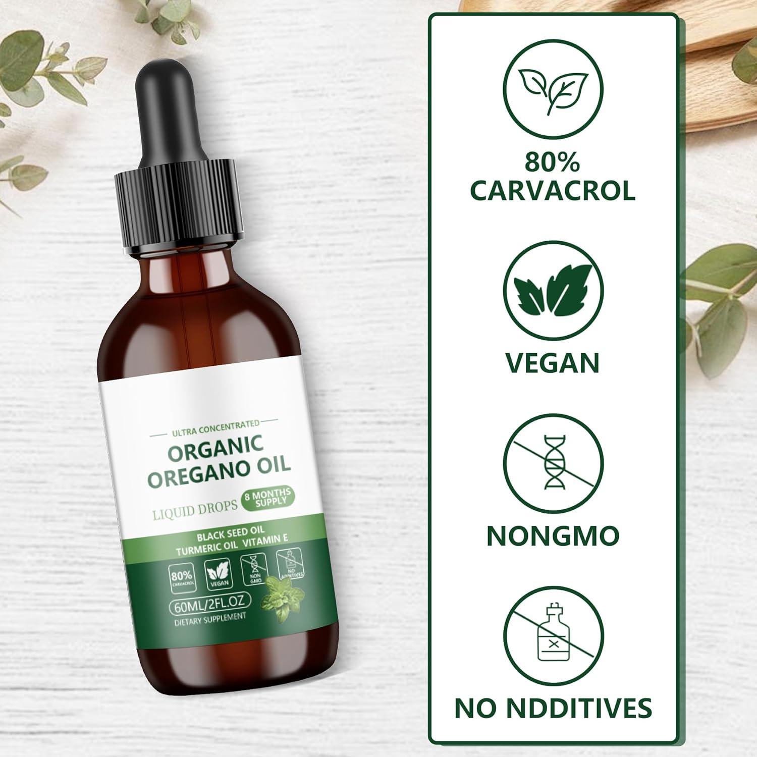Aceite de Orégano Trihood 59.15 ml 80% Carvacrol Vegano