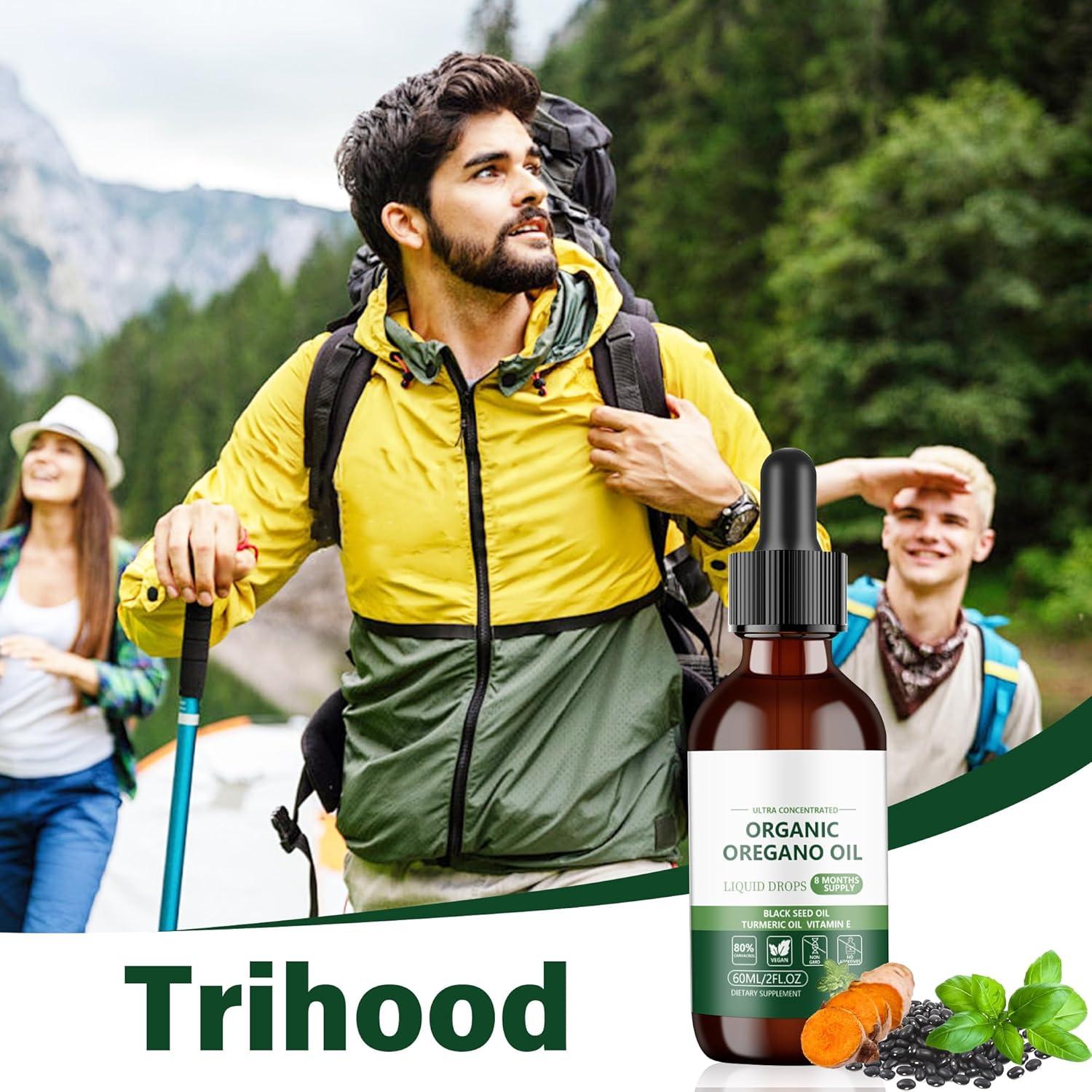 Aceite de Orégano Trihood 59.15 ml 80% Carvacrol Vegano