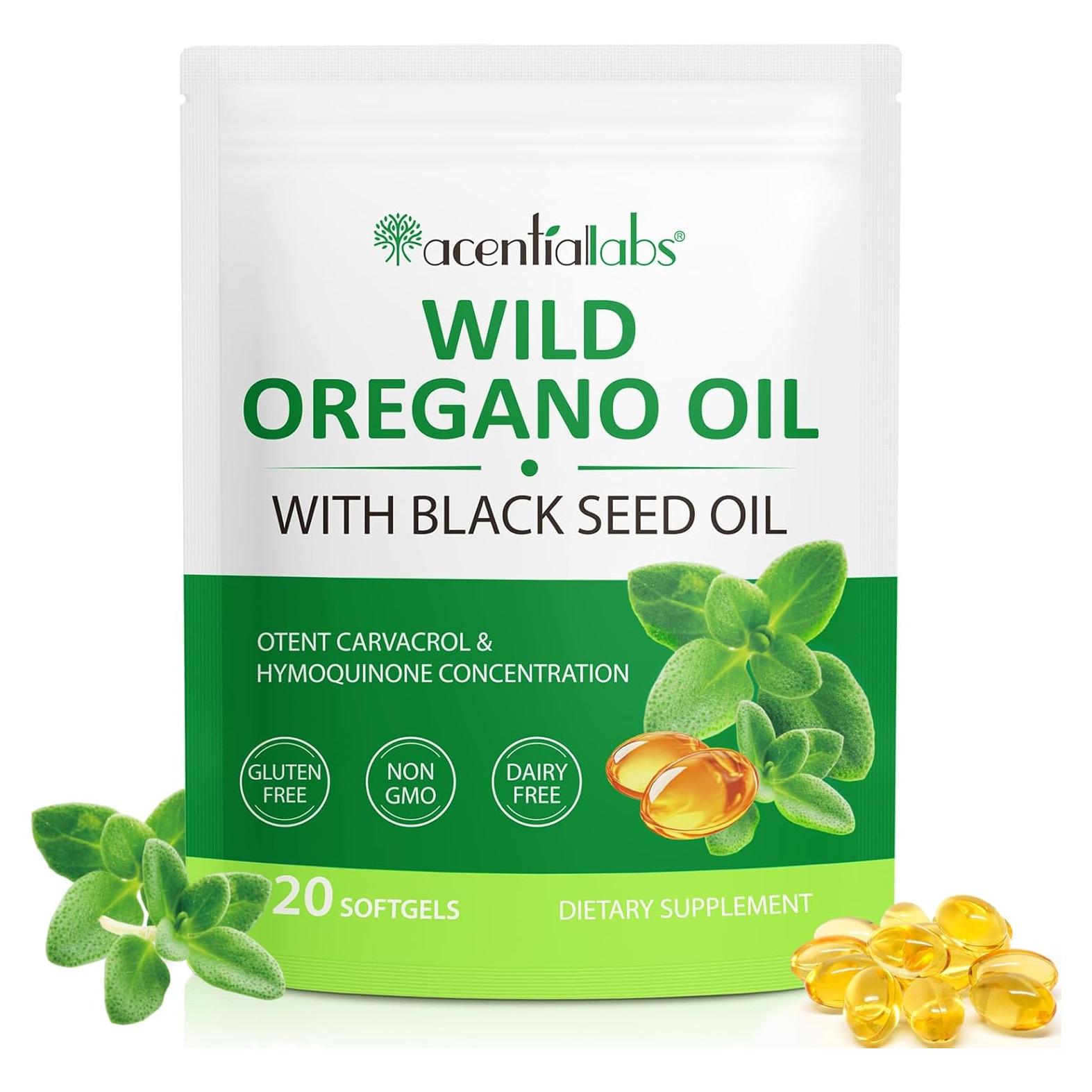 Cápsulas Blandas de Aceite de Orégano Orgánico ZIXAOK 68g