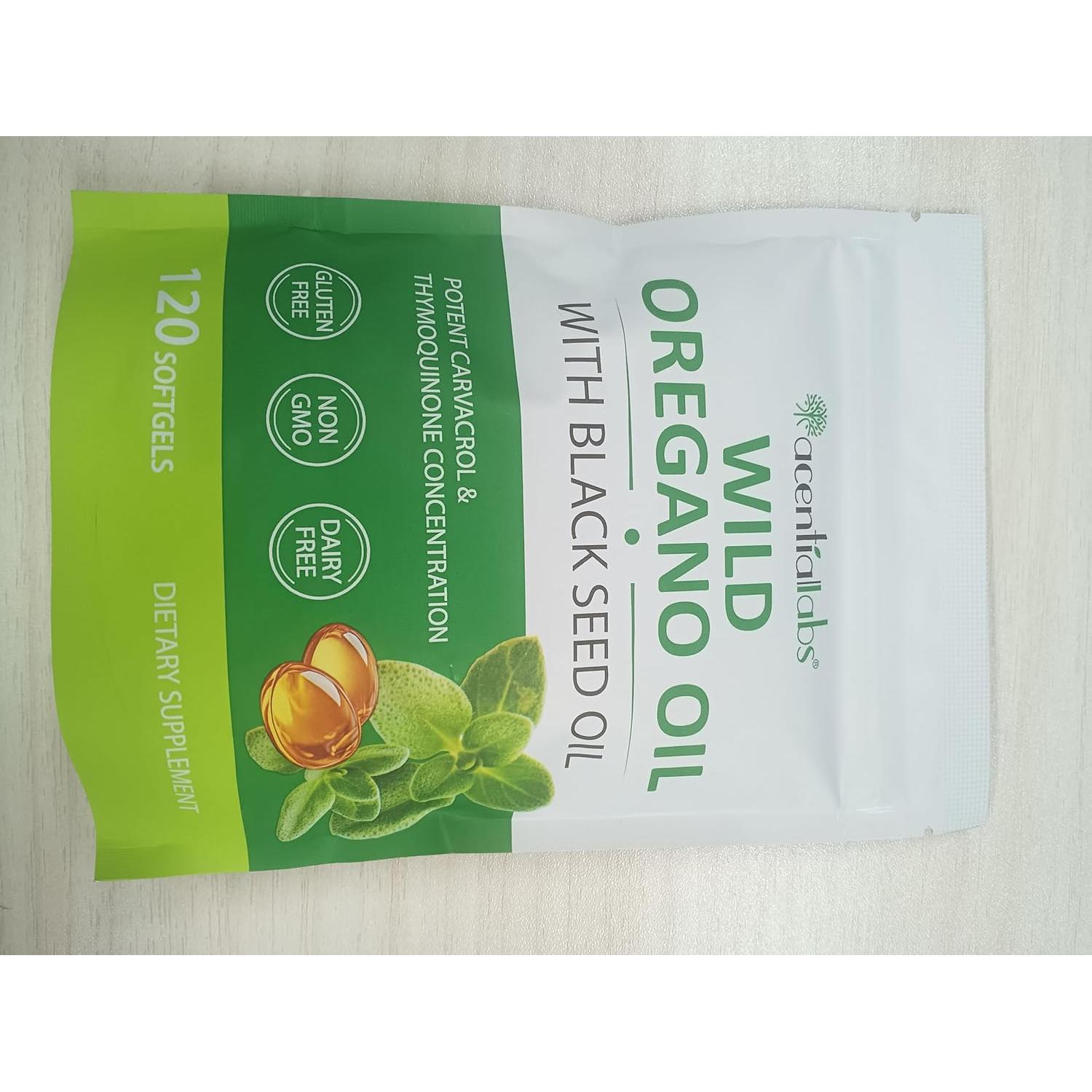 Cápsulas Blandas de Aceite de Orégano Orgánico ZIXAOK 68g