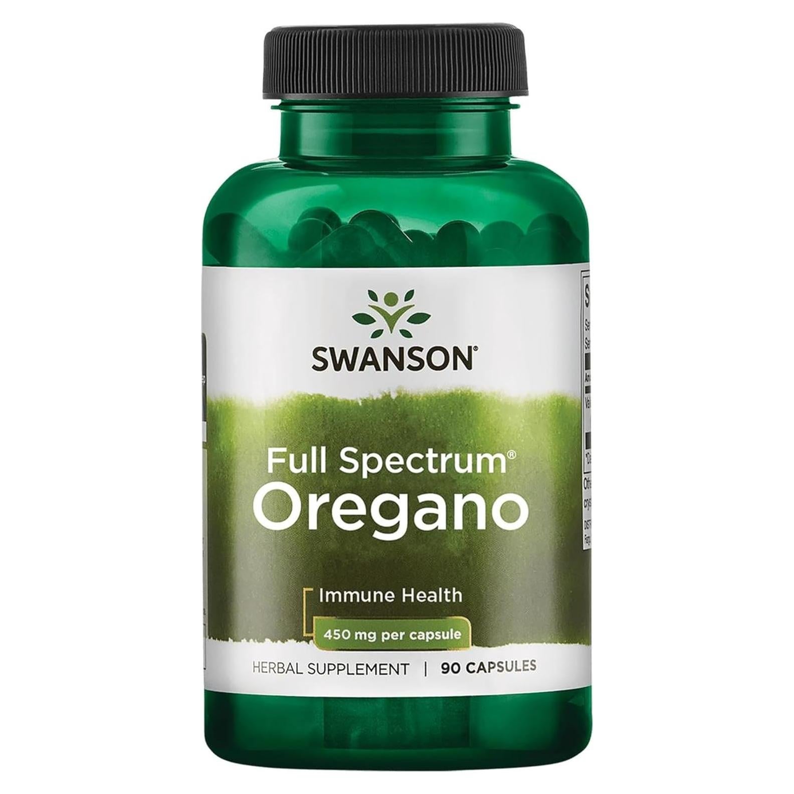 Orégano Swanson 450 mg 90 Cápsulas - Suplemento Natural