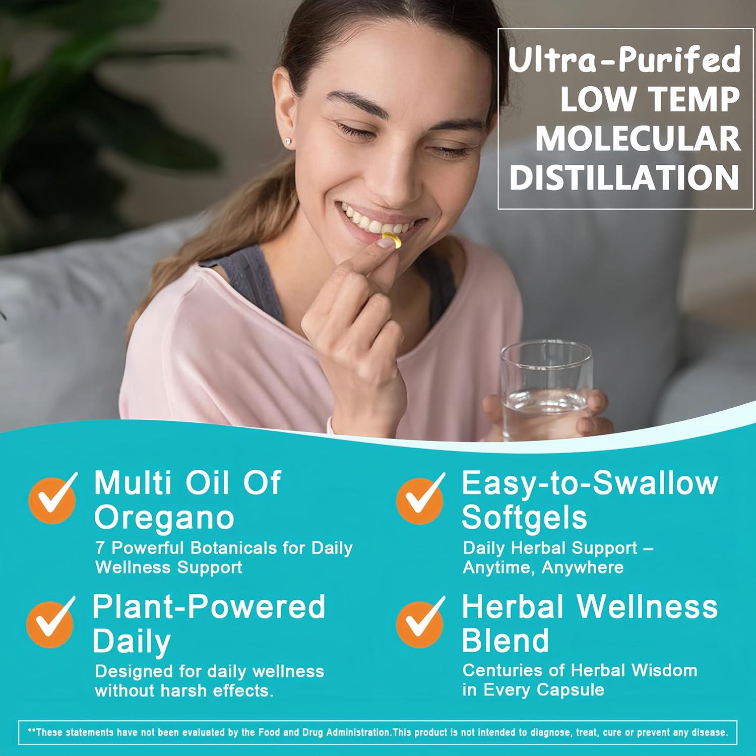 Cápsulas Blandas de Aceite de Orégano y Semilla Negra 7-en-1