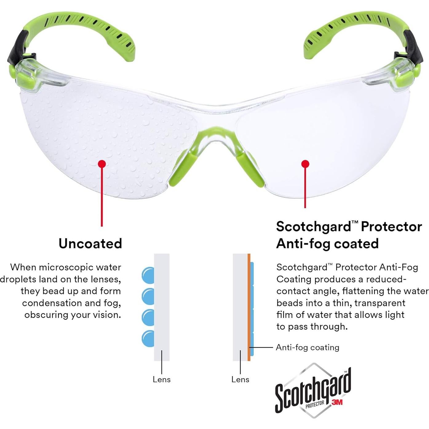Gafas de Seguridad 3M Solus 1000 Lente Anti-Niebla UV