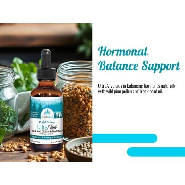 Aceite de Semilla Negra Purely Wild 59 ml - Soporte Hormonal y Vitalidad