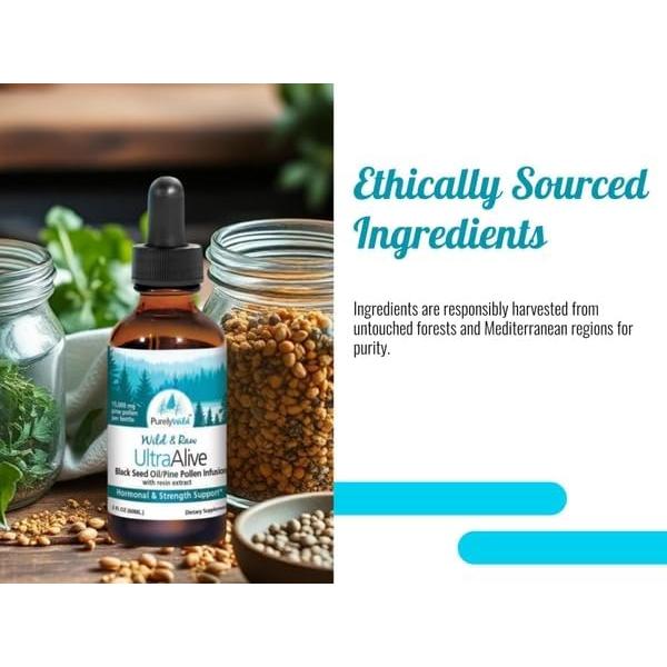 Aceite de Semilla Negra Purely Wild 59 ml - Soporte Hormonal y Vitalidad