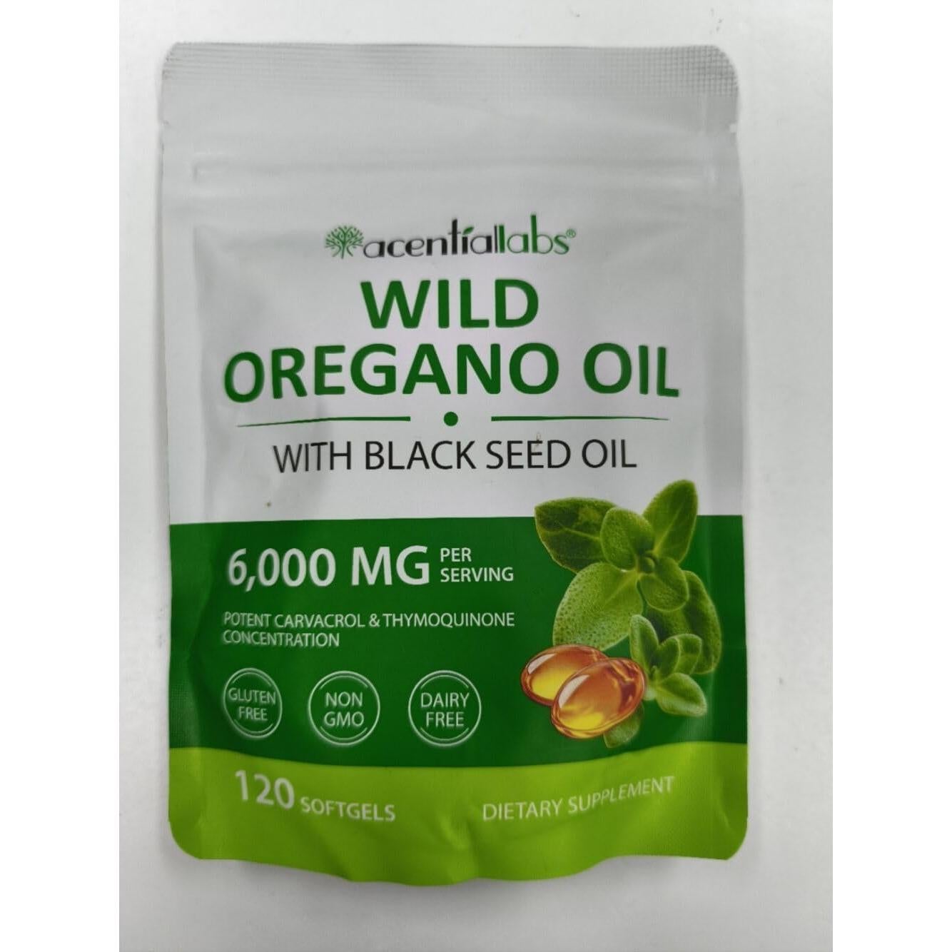 Suplemento de Aceite de Orégano 120 Gelatinas Blandas - Daiasns