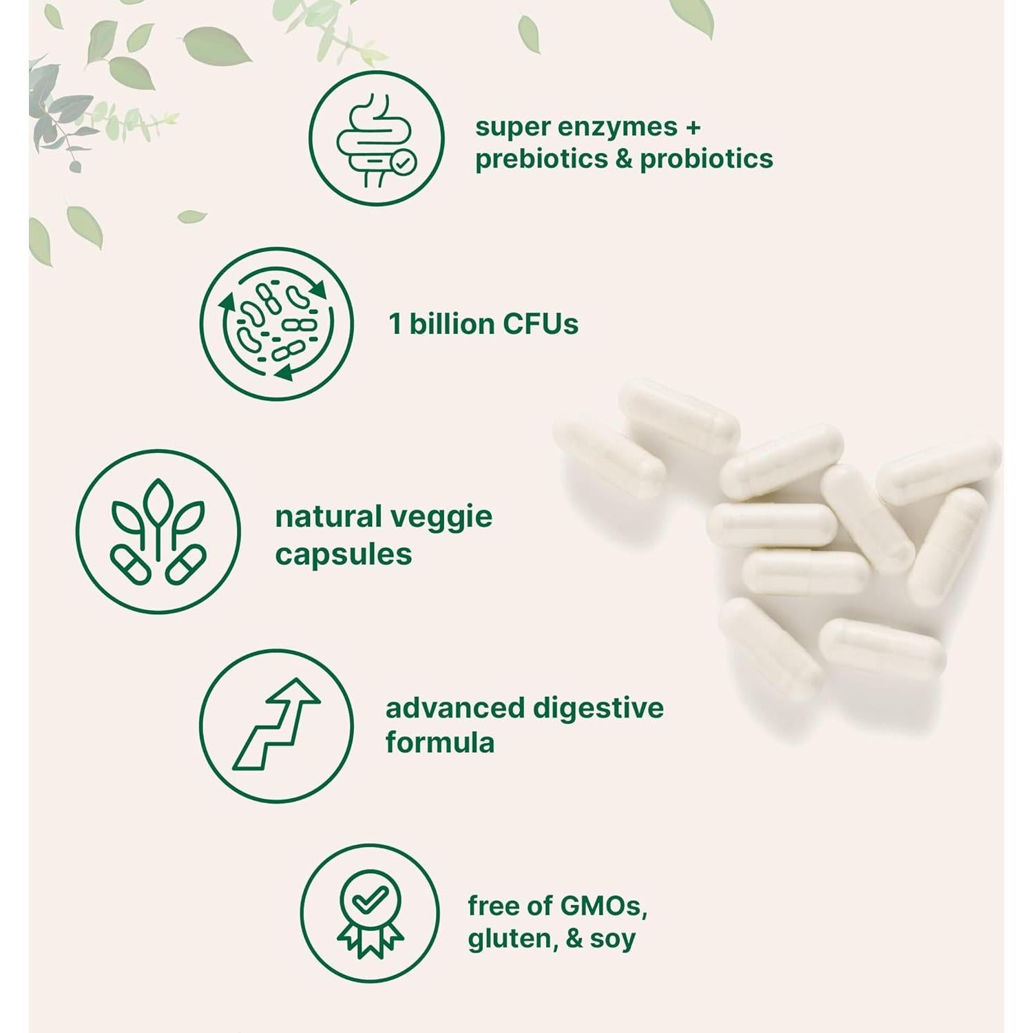Super Enzimas Digestivas Micro Ingredients 240 Cápsulas Veganas