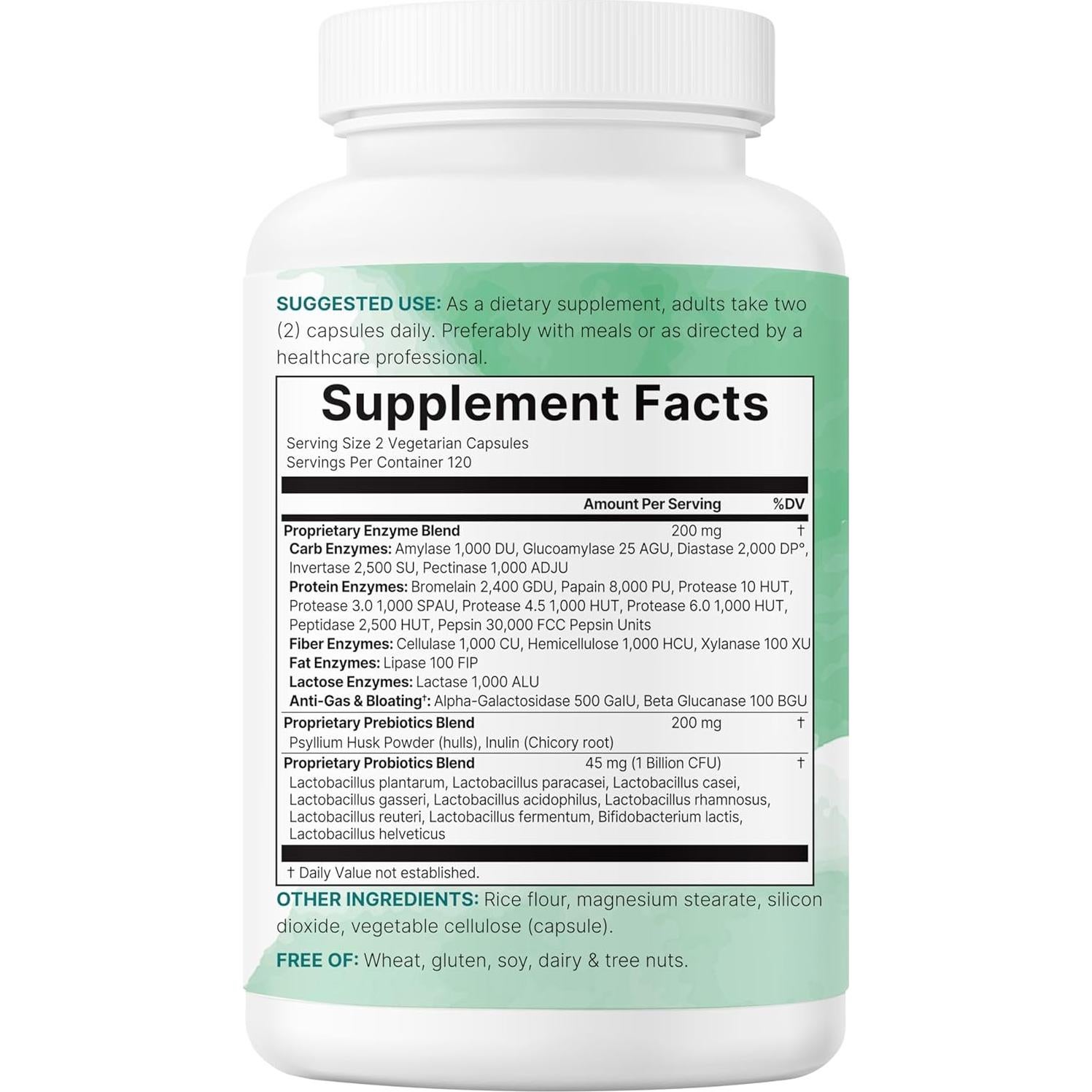 Super Enzimas Digestivas Micro Ingredients 240 Cápsulas Veganas