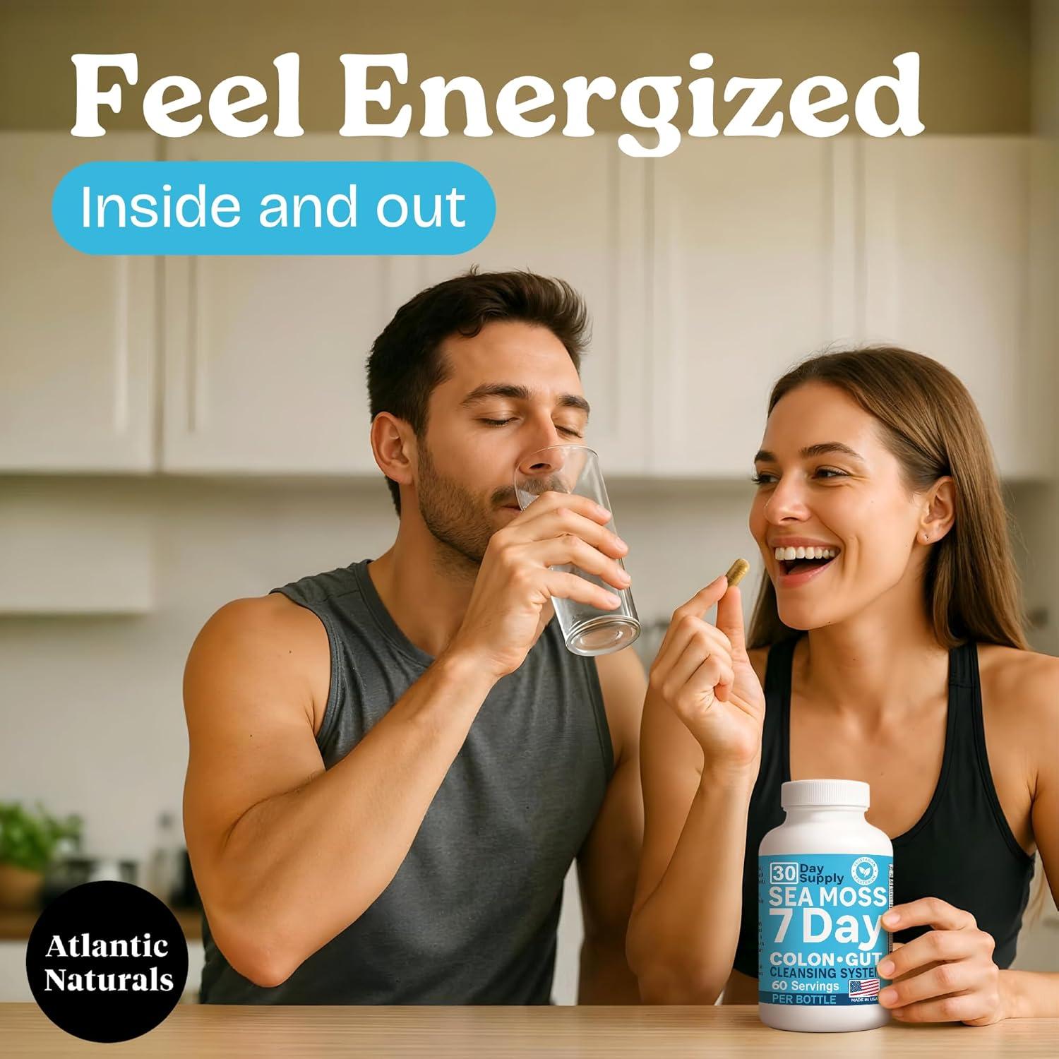 Atlantic Naturals Musgo Marino 180 Cápsulas - Limpieza Digestiva