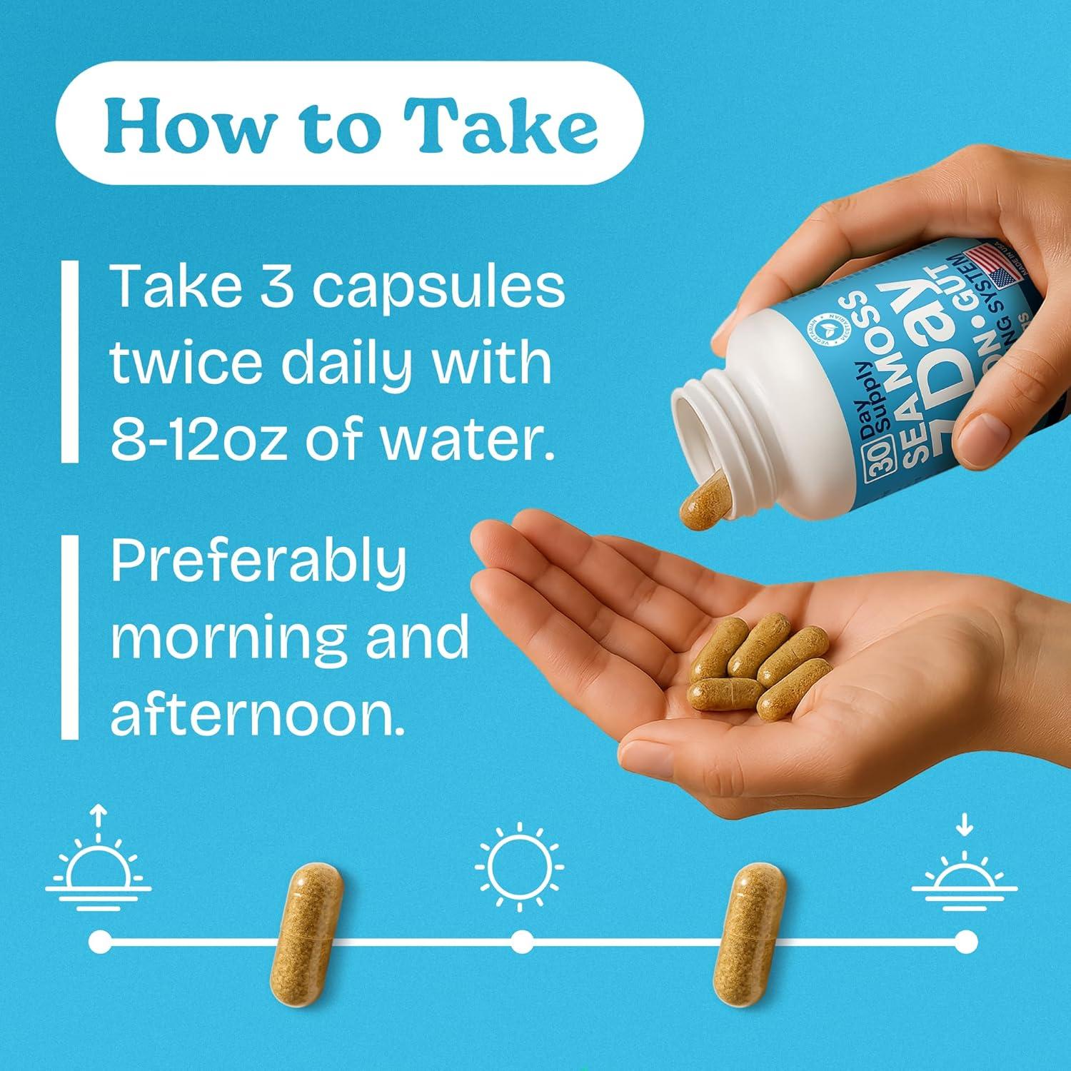 Atlantic Naturals Musgo Marino 180 Cápsulas - Limpieza Digestiva