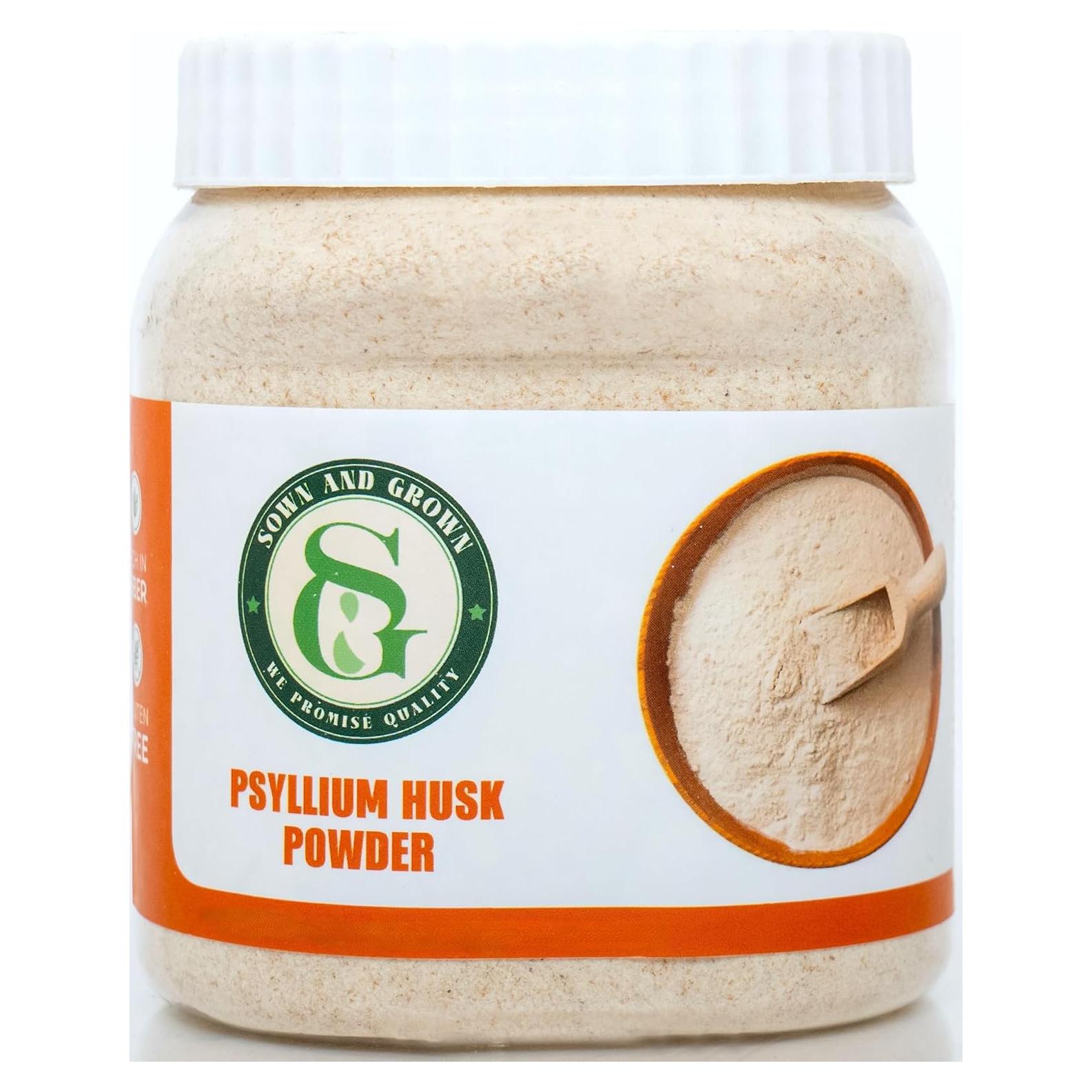 Polvo de Cáscara de Psyllium Sown and Grown 340g - Sin Gluten